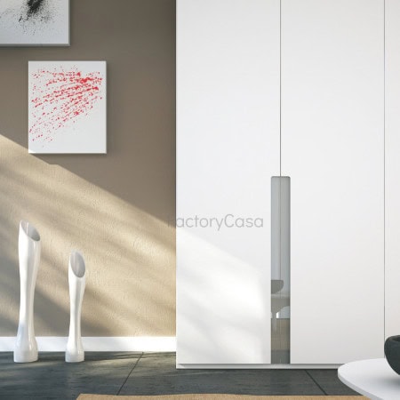 Ανοιγόμενη ντουλάπα 4φυλλη laccato ( gloss με κάθετες λαβές )