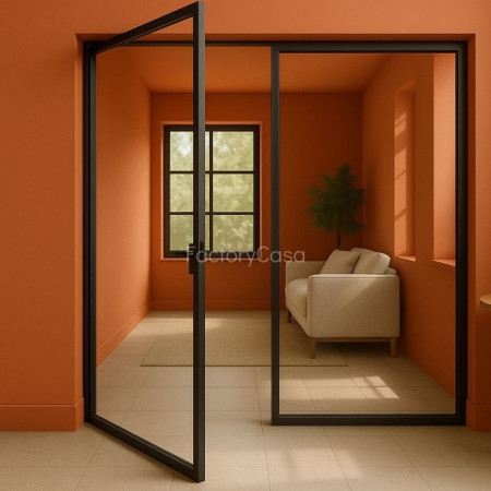 Ανοιγόμενη Γυάλινη Πόρτα με Πλαίσιo f c 55 frame