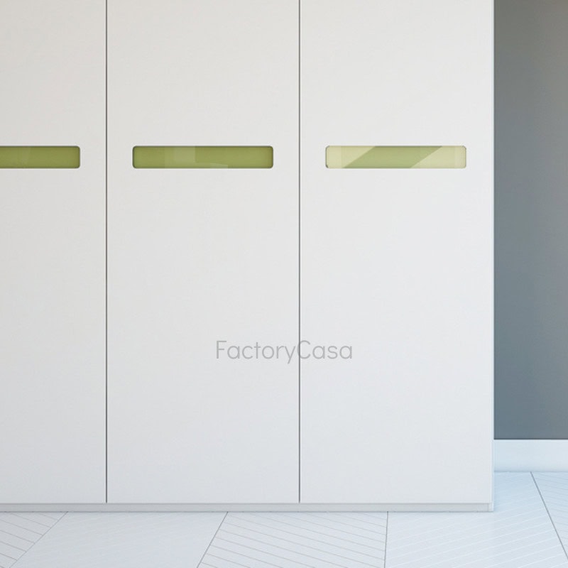 Ανοιγόμενη ντουλάπα 6φυλλη laccato ( mat με οριζόντιες λαβές )