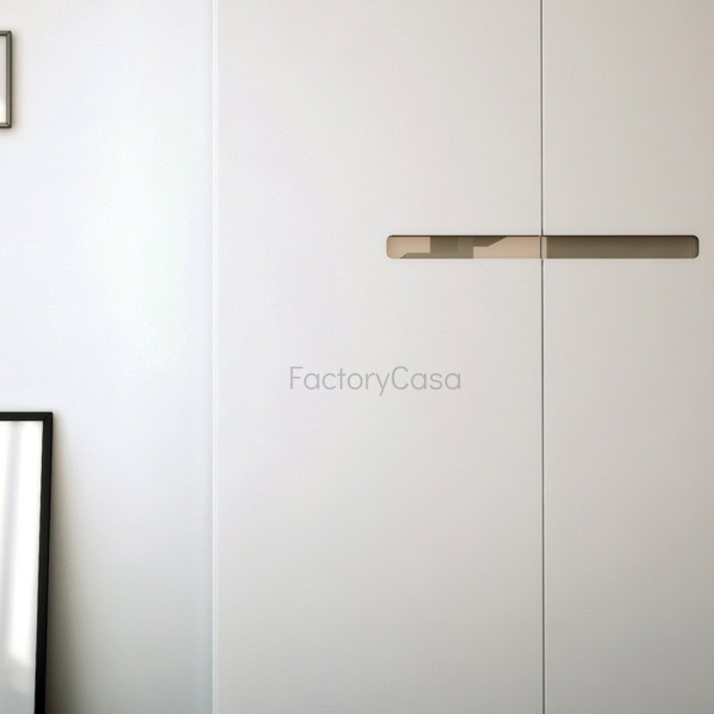 Ανοιγόμενη ντουλάπα 6φυλλη laccato ( mat με οριζόντιες λαβές )