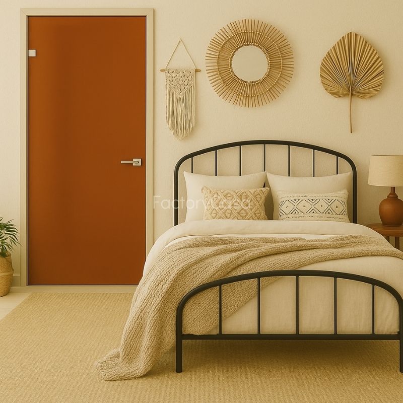 Ανοιγόμενη Γυάλινη πόρτα με Οβάλ Κάσα