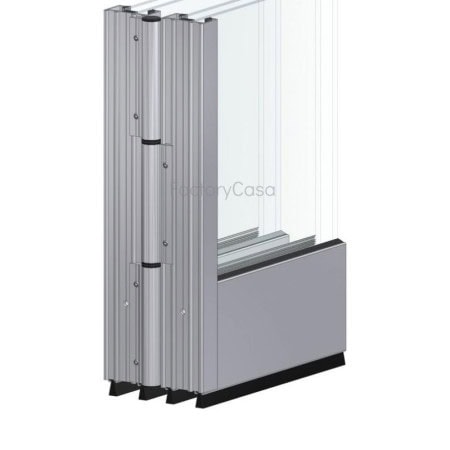 Πτυσσόμενα με διπλά τζάμια και μεντεσέ f 300 Η