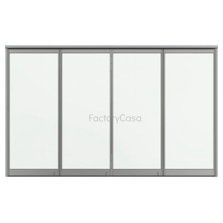 Πτυσσόμενα με διπλά τζάμια και μεντεσέ f 300 Η