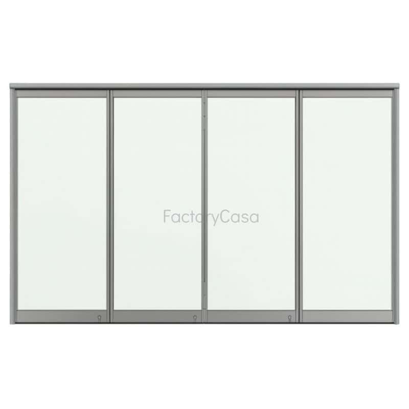 Πτυσσόμενα με διπλά τζάμια και μεντεσέ f 300 Η