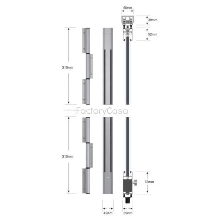 Πτυσσόμενα με διπλά τζάμια και μεντεσέ f 300 Η
